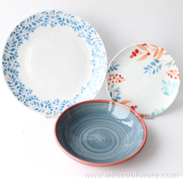 Wholesale Luxury Style Decal Printing Stoneware Dinnerware